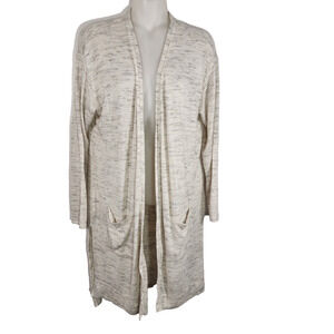 Soma Women Open Front Cardigan Duster Small Pockets Cozyluxe Pajama Wrap Relaxed